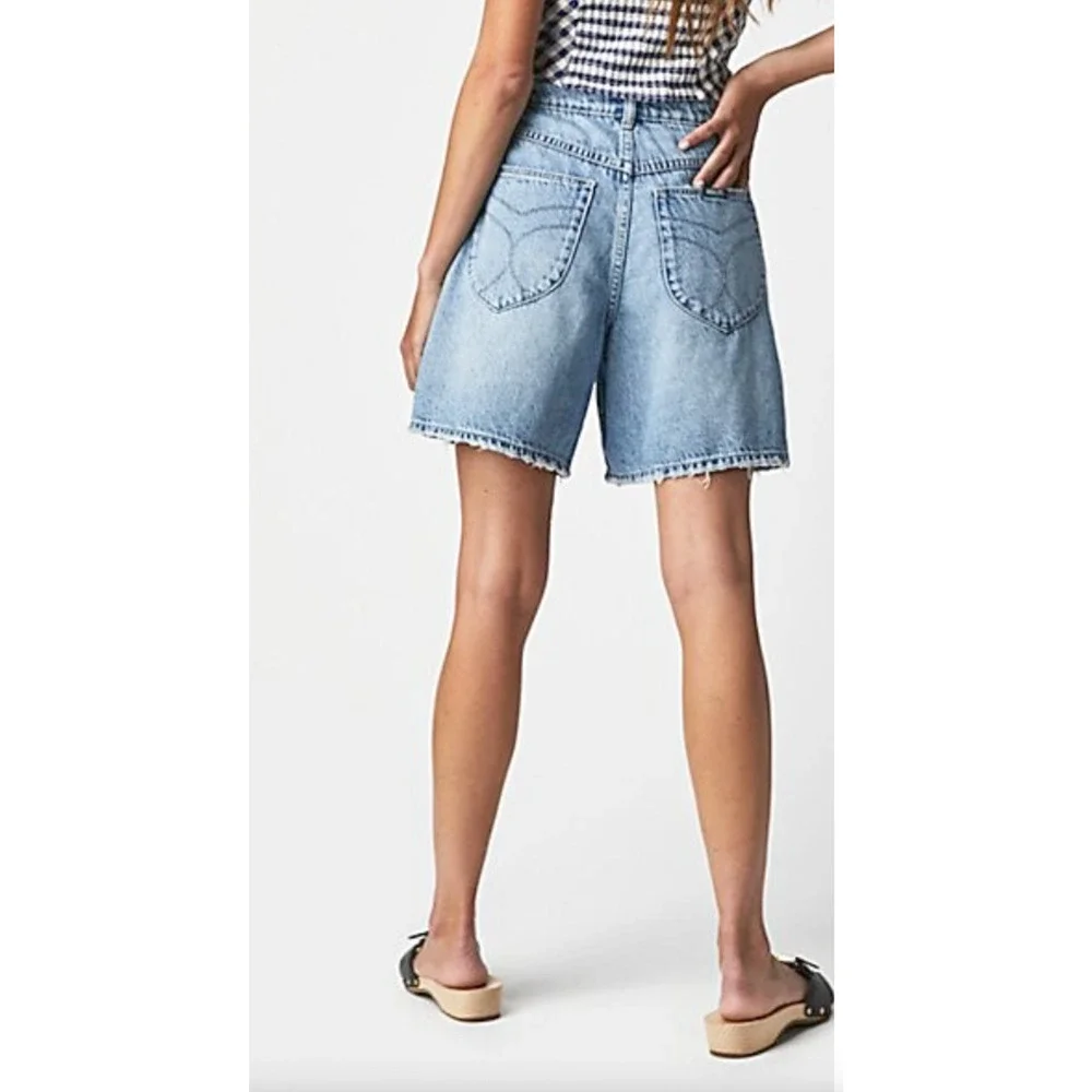 NEW ROLLA'S SUPER MIRAGE DENIM JEAN SHORTS FREE PEOPLE SZ 33